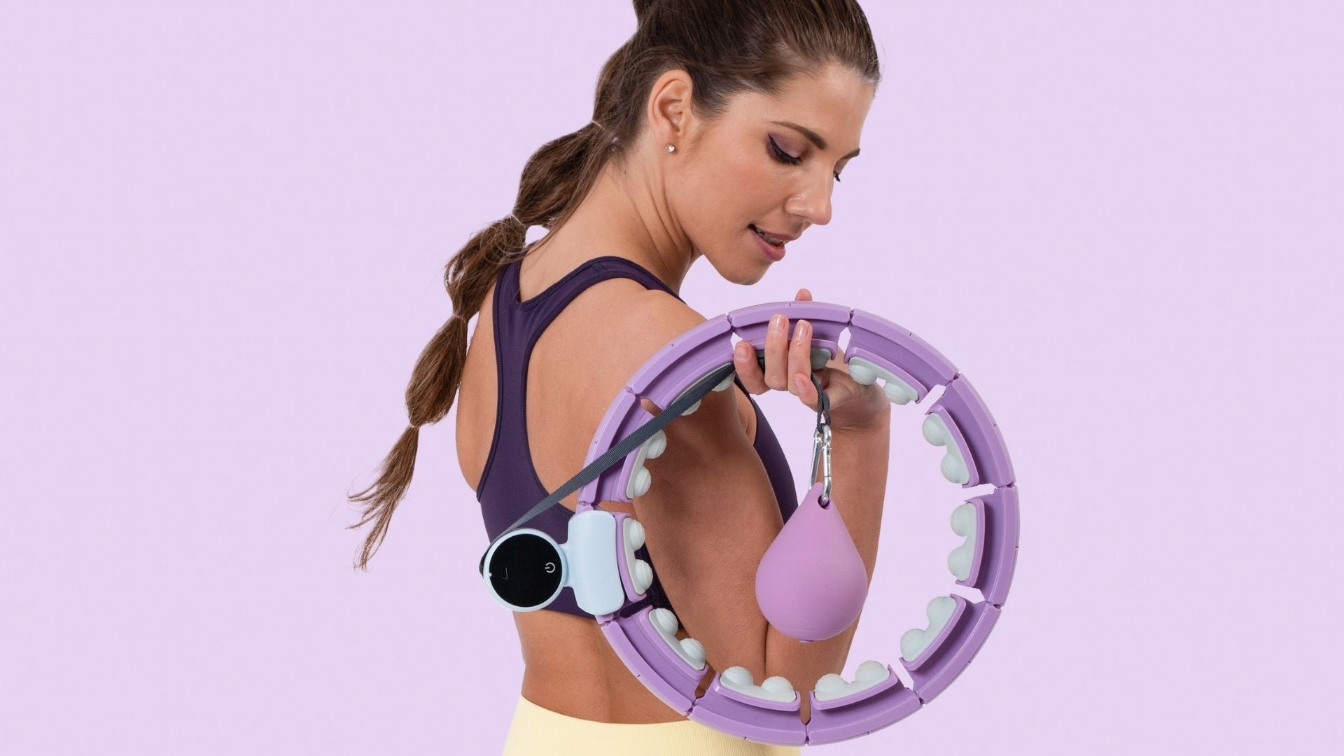 Buy The WomenLand Weighted Smart Hula Hoop 24 Detachable Knots Adjustable  with Auto-Spinning Hoop, Abdomen Fitness Weight Loss Massage, Suitable for
