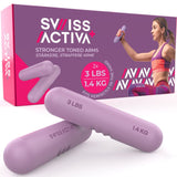 Swiss Activa+ 3 lbs Dumbbells for Women Set of 2
