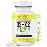 Activa+ Labs Vitamin D3+K2 with Calcium