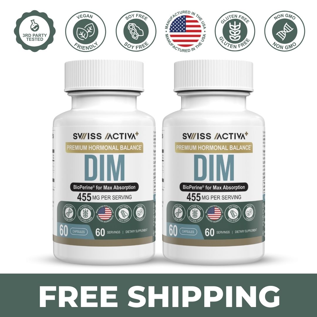 Swiss Activa+DIM 455mg with BioPerine and Broccoli Extract