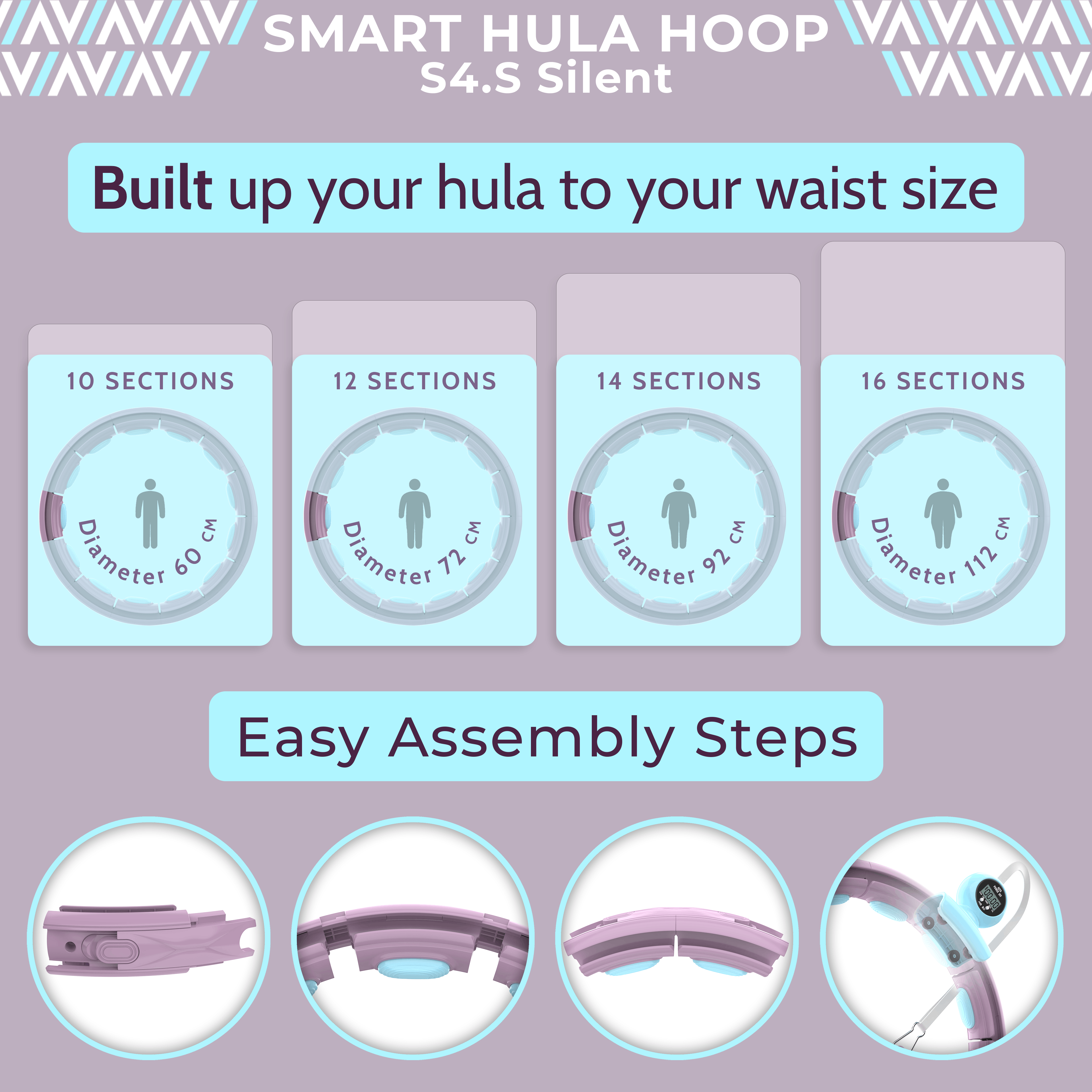 S4.S Silent Smart Hula Hoop
