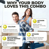 Activa+ Labs Vitamin D3+K2 with Calcium