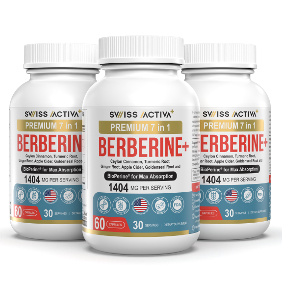 Swiss Activa+ 7 in 1 Berberine - 3 Bottles